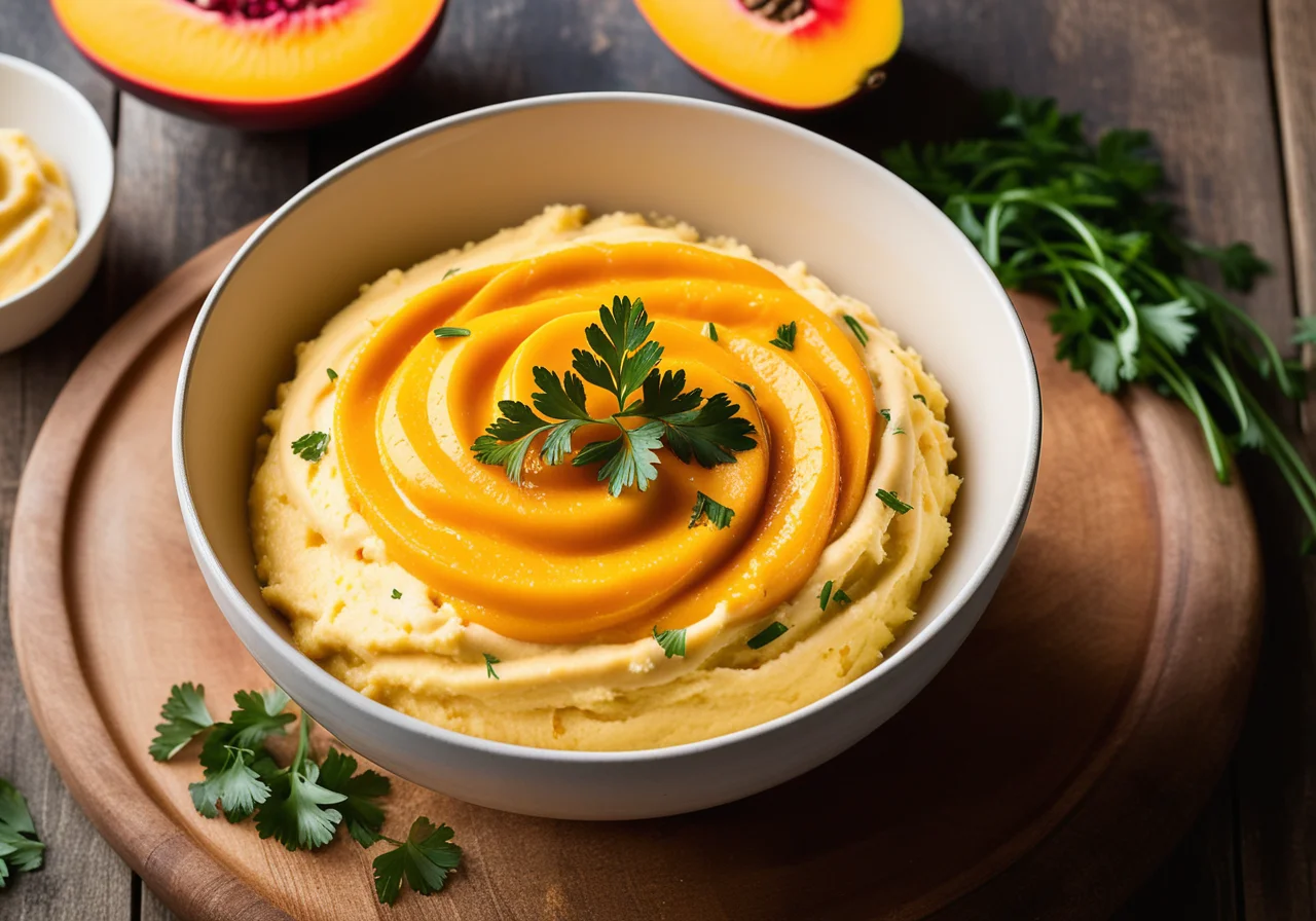 Carrot Potato Mash with Mango