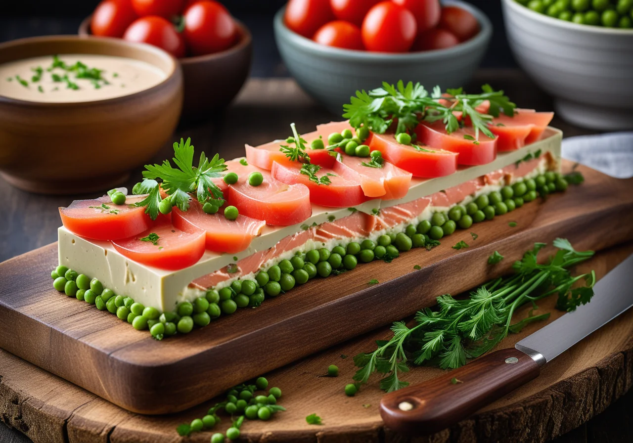 Vegetable Terrine with Smoked Salmon