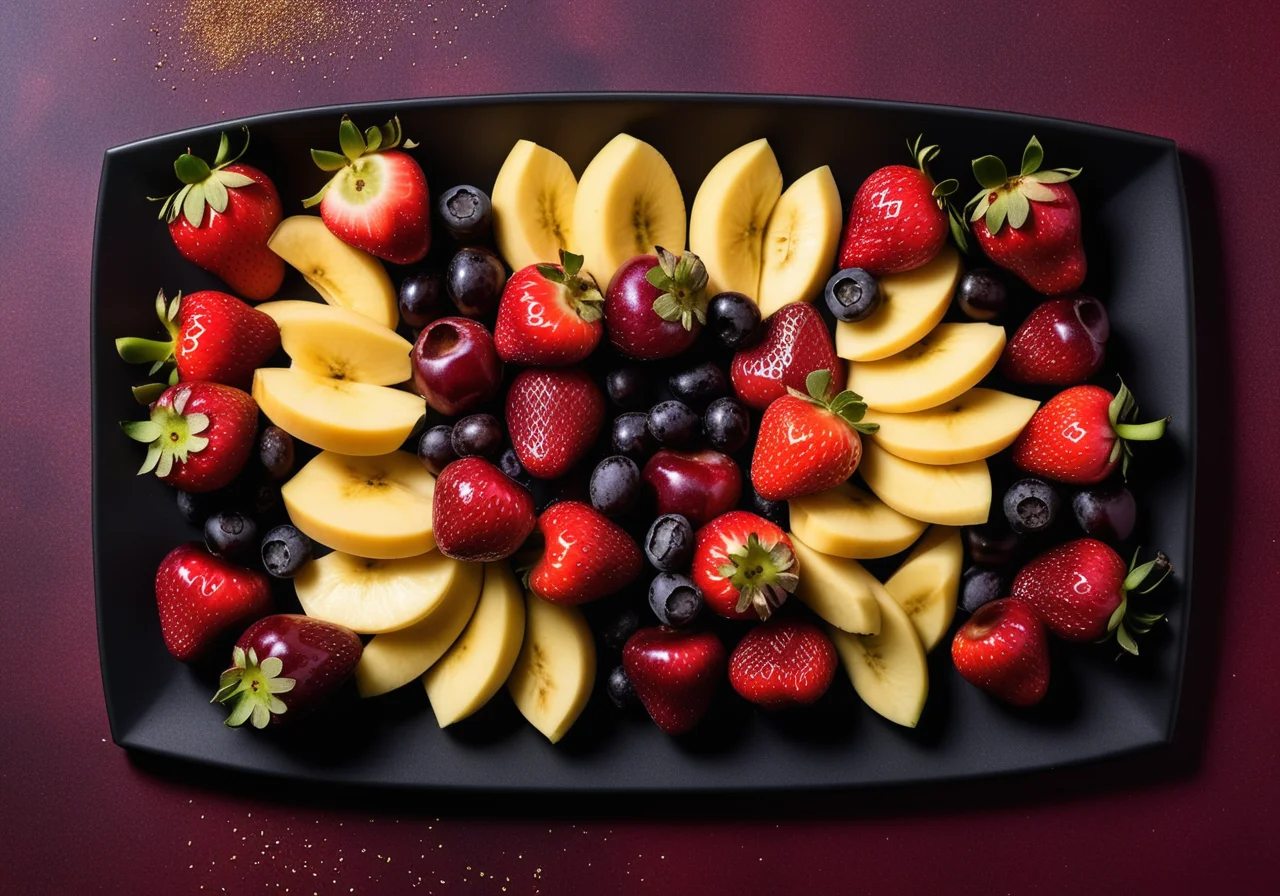 Fruit Wrapped in Light and Dark Chocolate