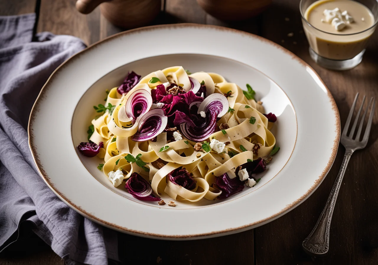 Nudeln mit Radicchio