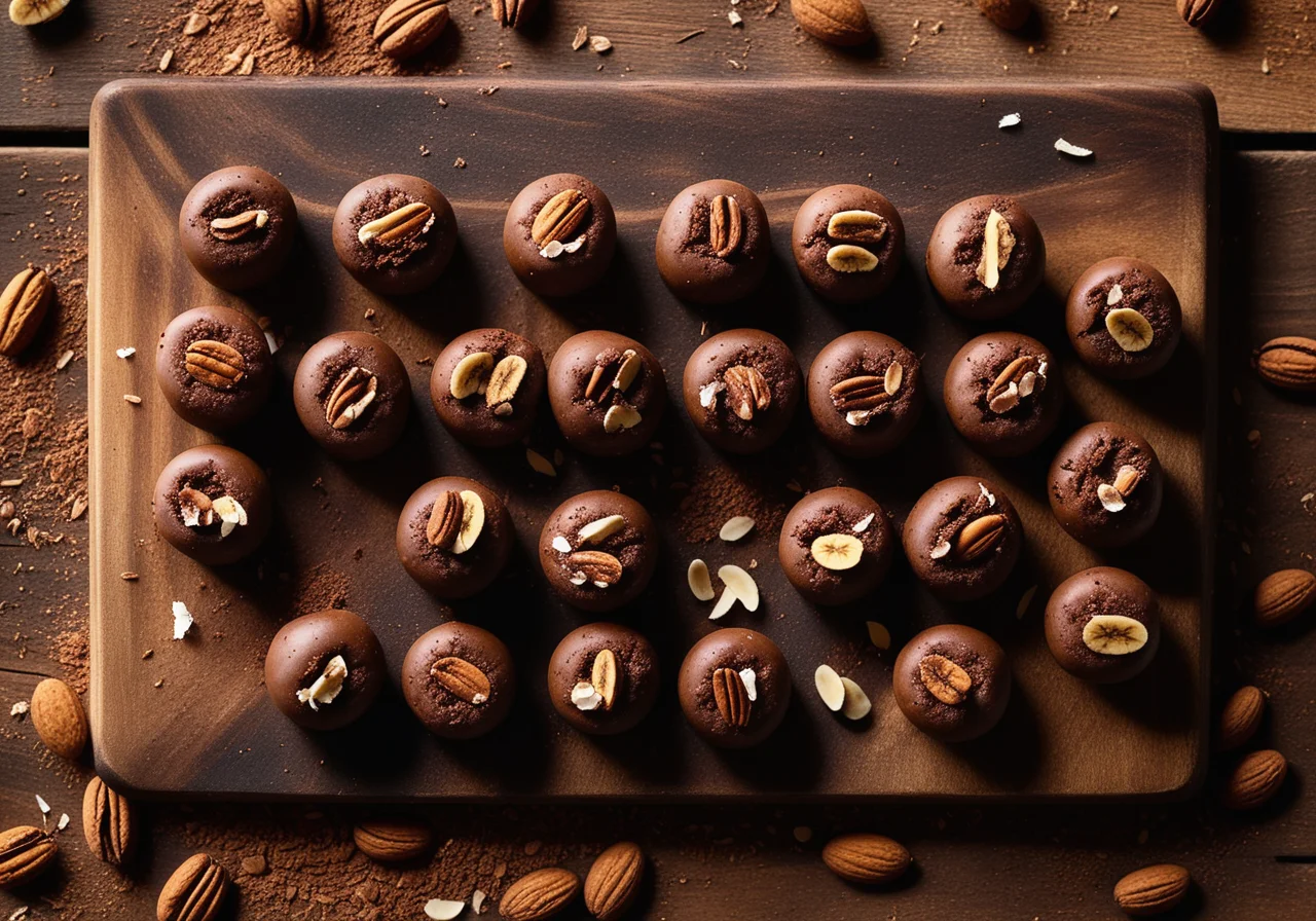 Banana Pralines with Cocoa