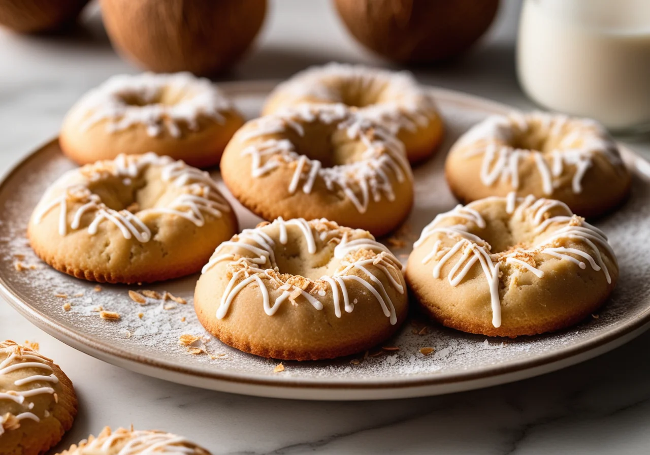 Exotic Coconut Crescent Cookies