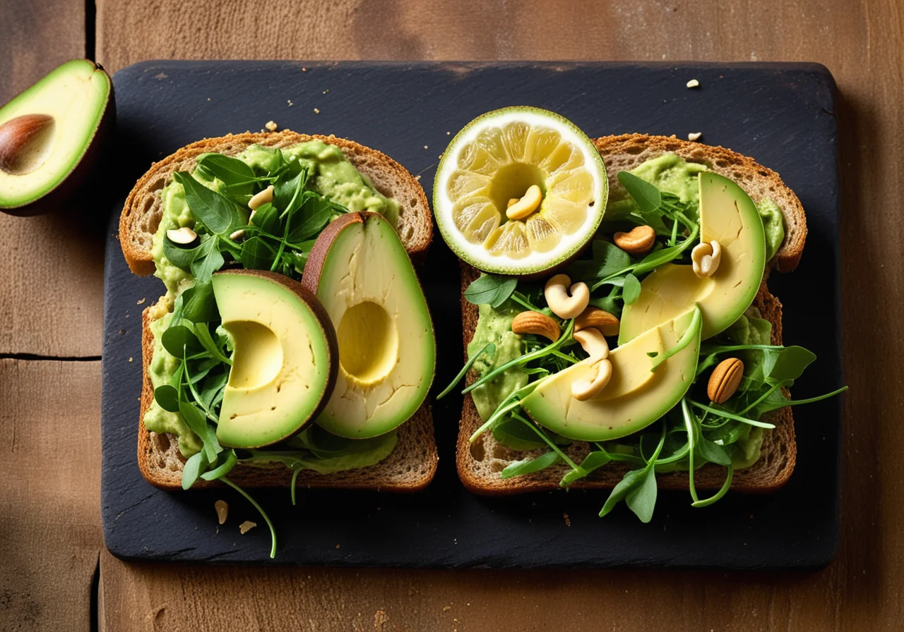 Avocado on Whole Grain Bread