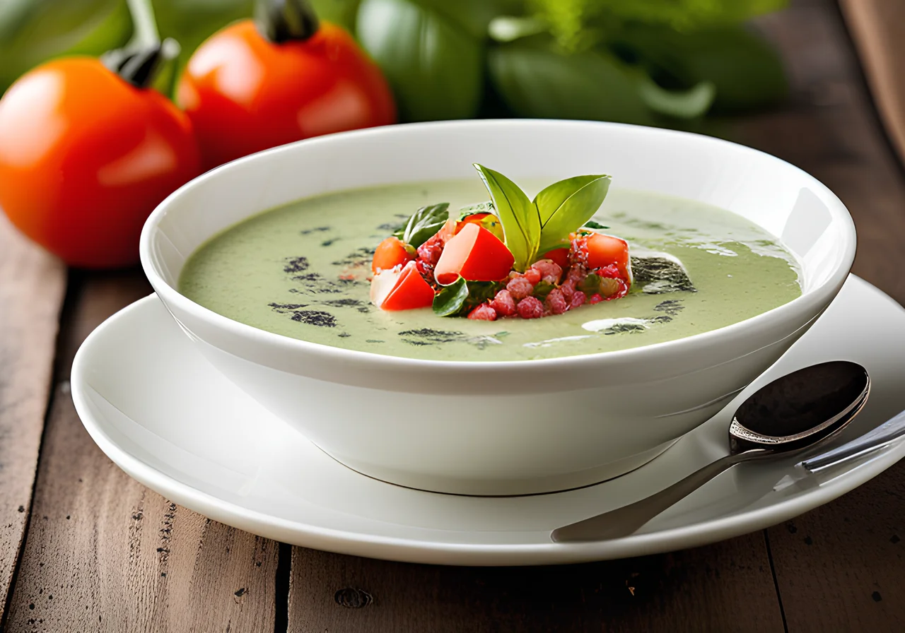 Cold Basil Cream Soup