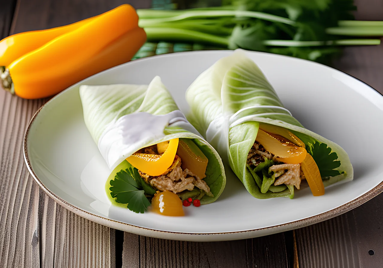 Spicy Chinese Cabbage Wraps