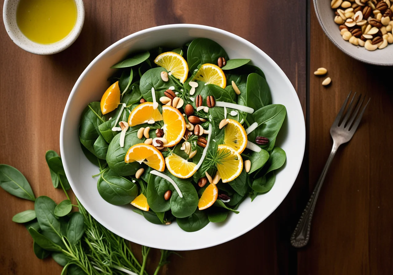 Spinach Salad with Fennel
