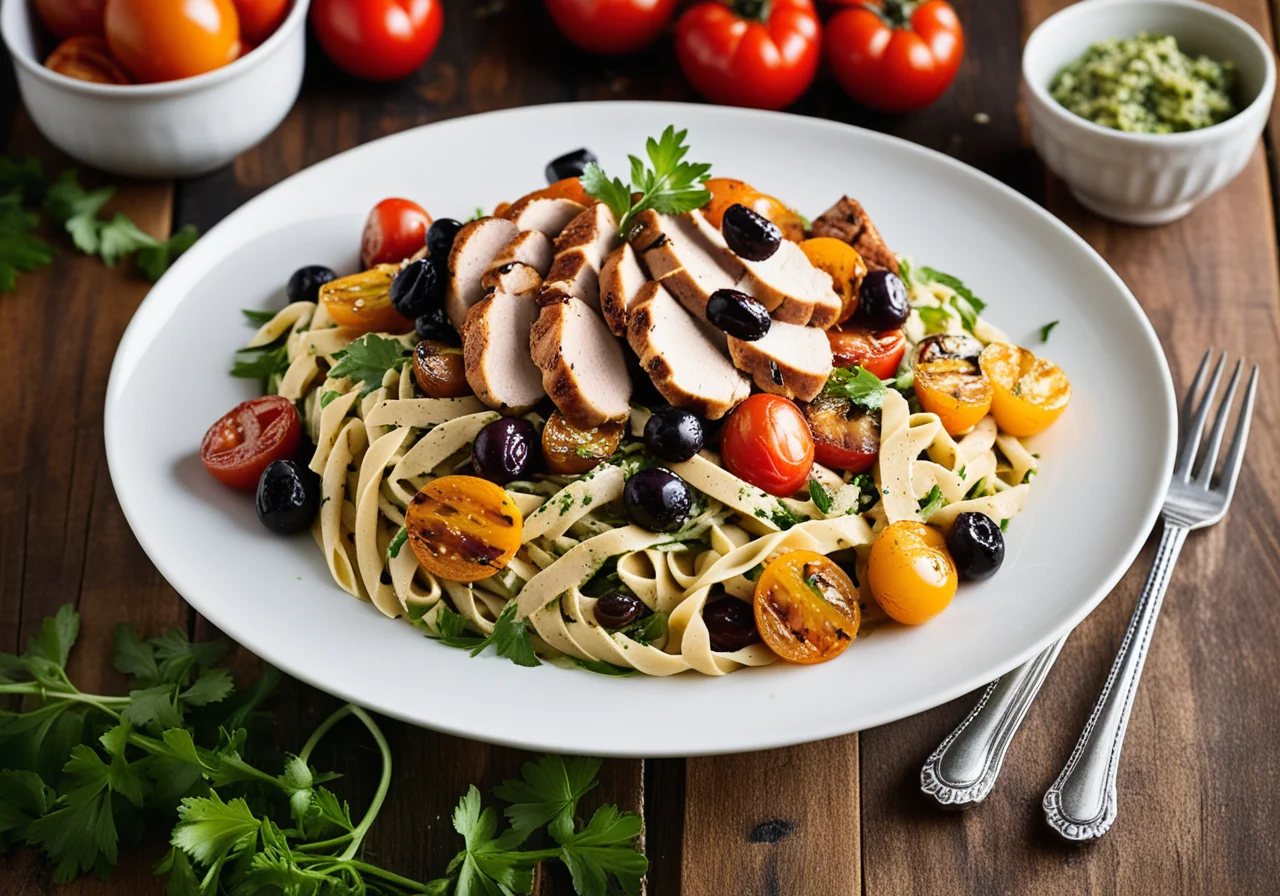 Chicken Breast with Pasta Salad