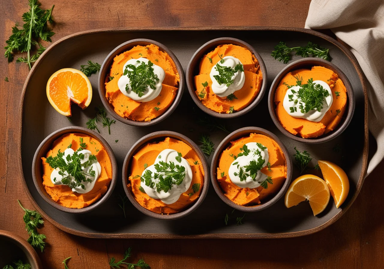 Foil-Wrapped Sweet Potatoes with Four Dips