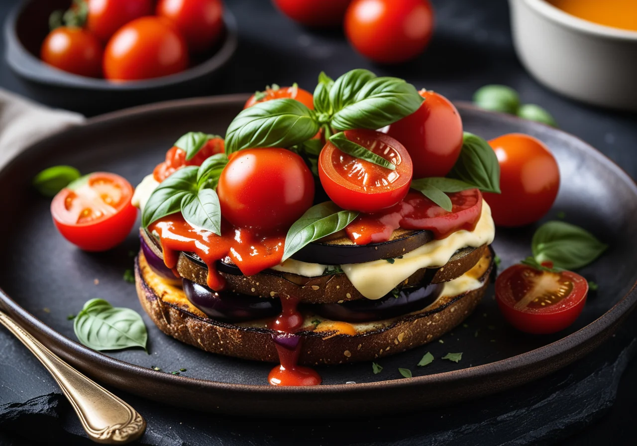Baked Eggplant with Tomatoes
