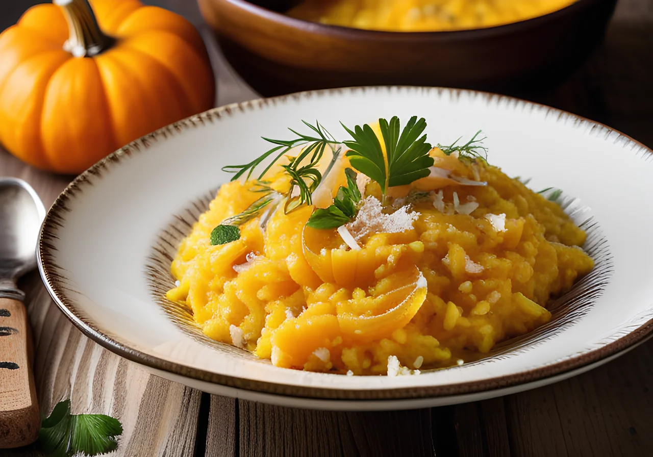 Pumpkin Risotto with Parmesan