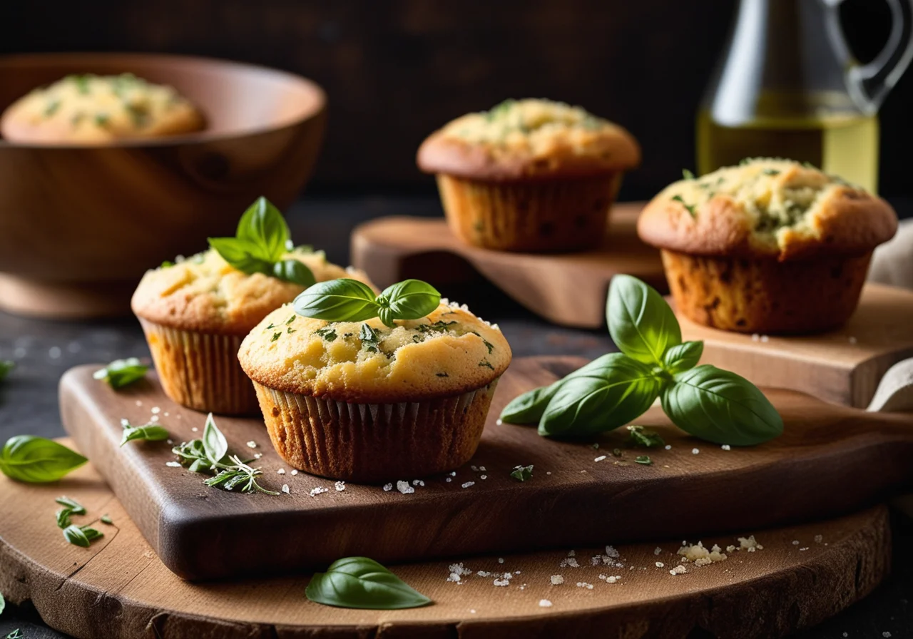 Savory Muffins with Basil
