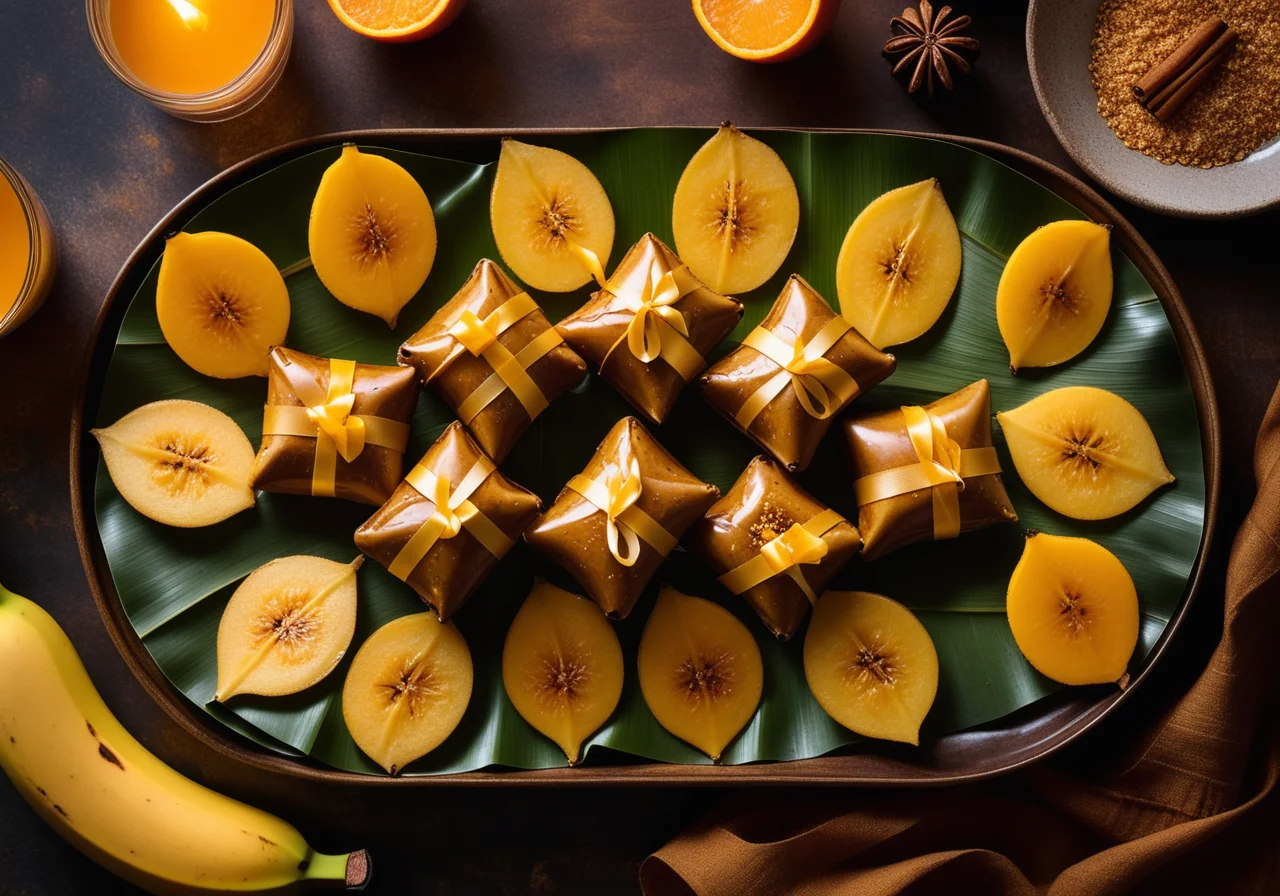 Oven-Baked Cooked Banana Packets