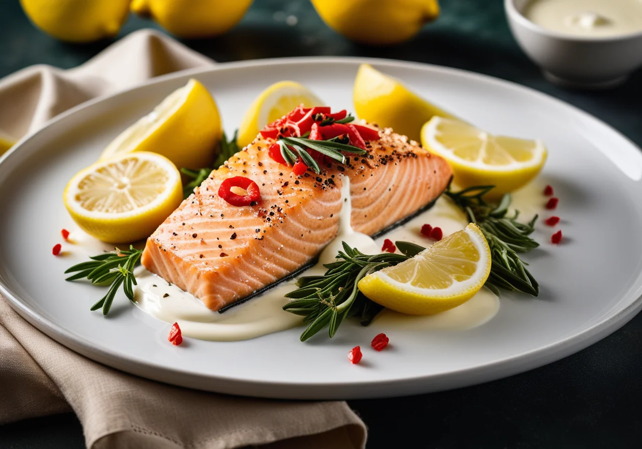 Salmon Fillet with Lemon