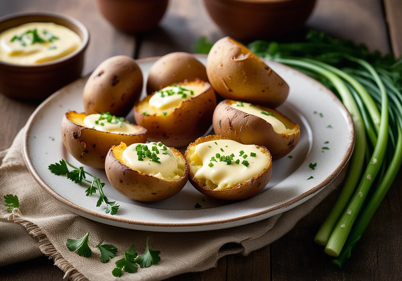 Oven Potatoes with Cheese Crust