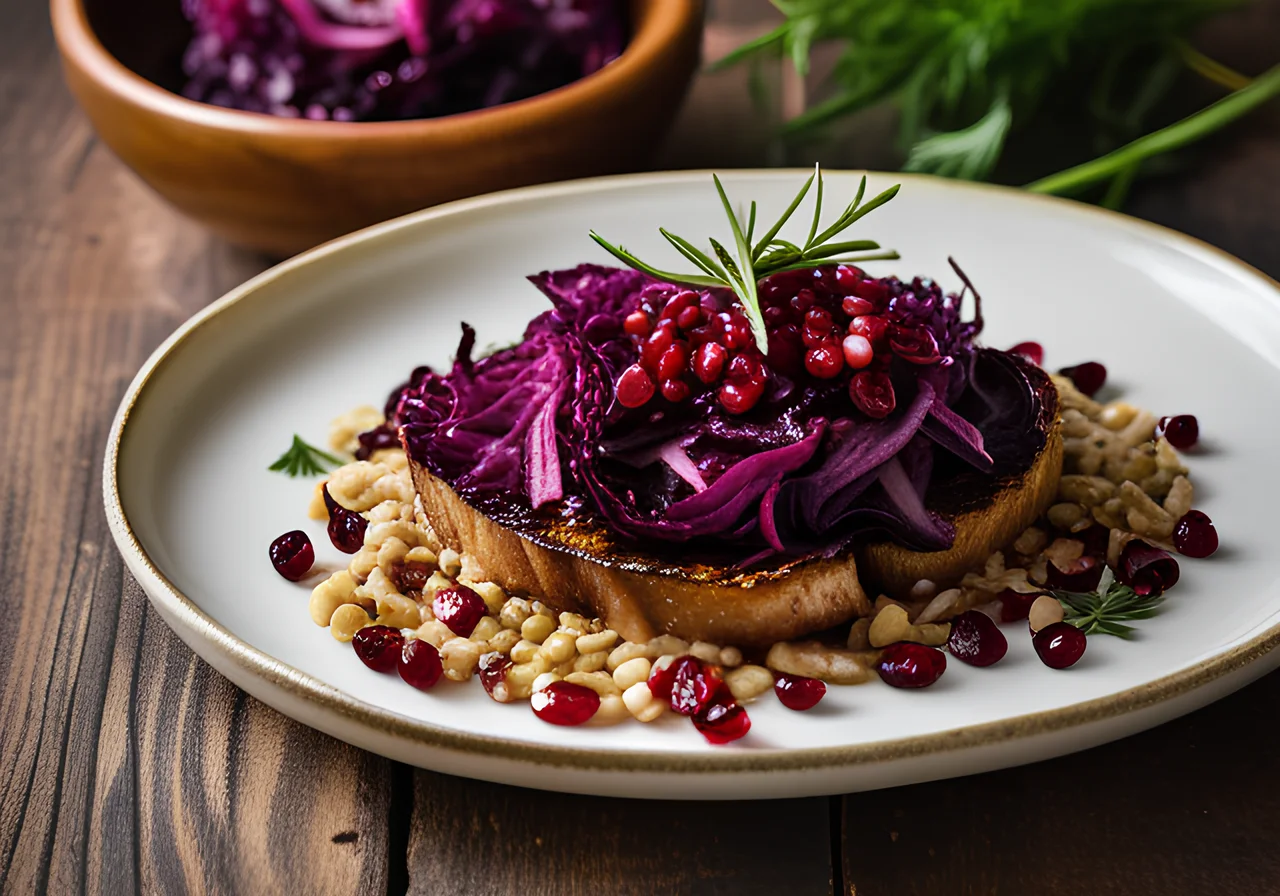 Baked Red Cabbage Steaks