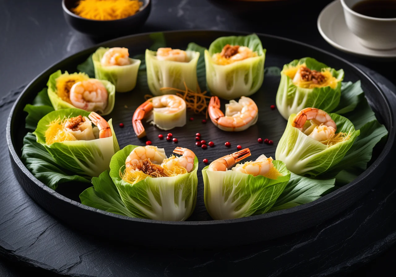 Steamed Chinese Cabbage with Meat Filling