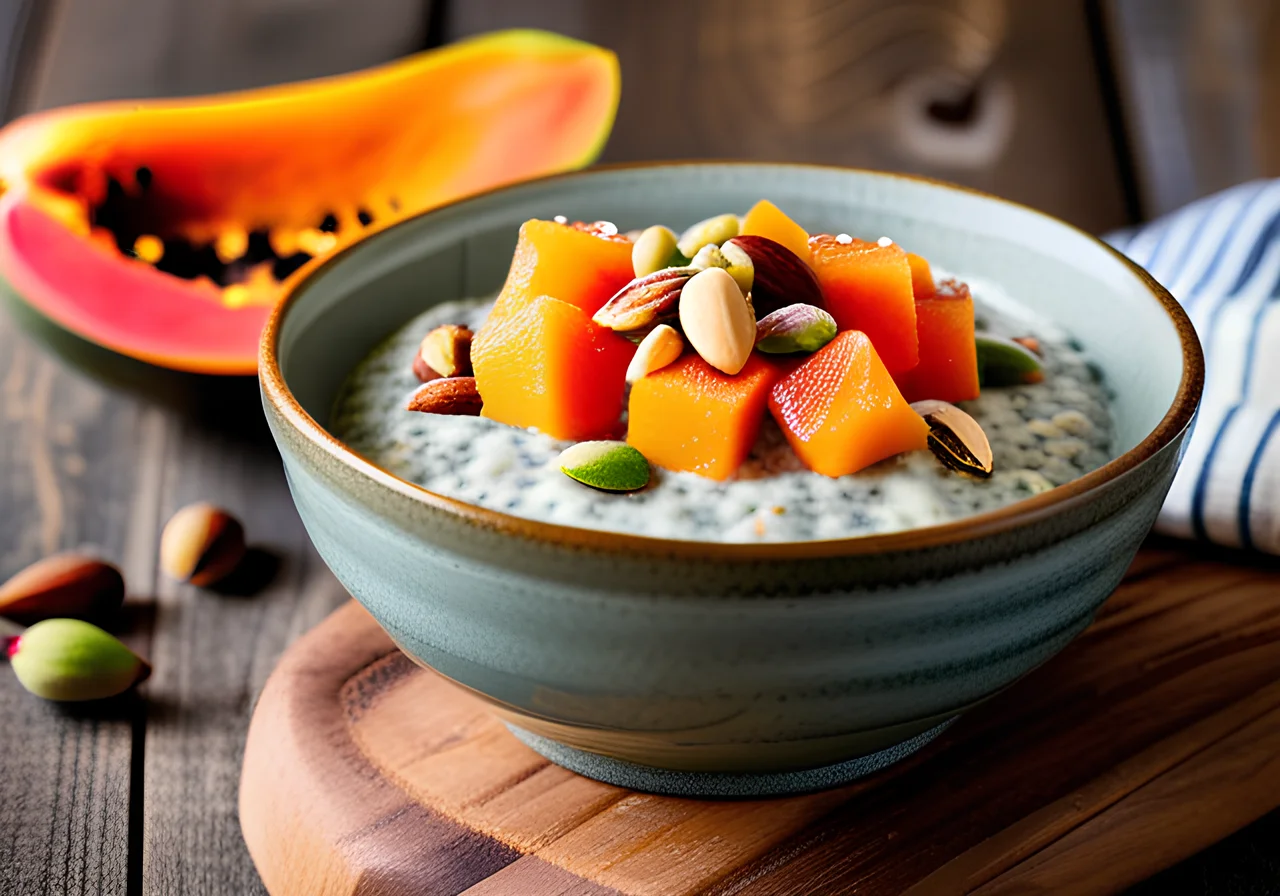 Chia Pudding with Papaya