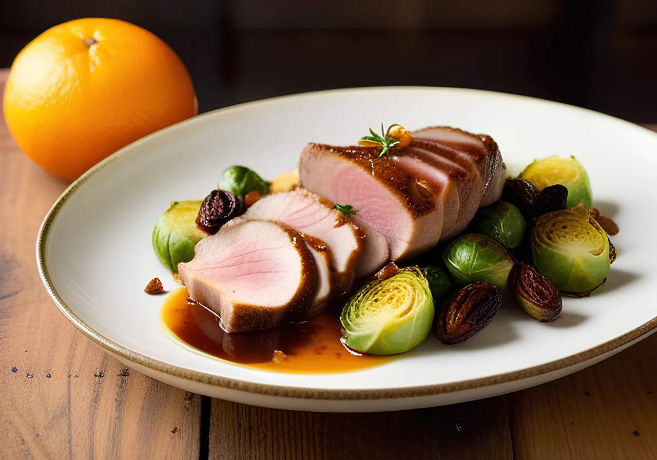 Duck Breast with Brussels Sprouts
