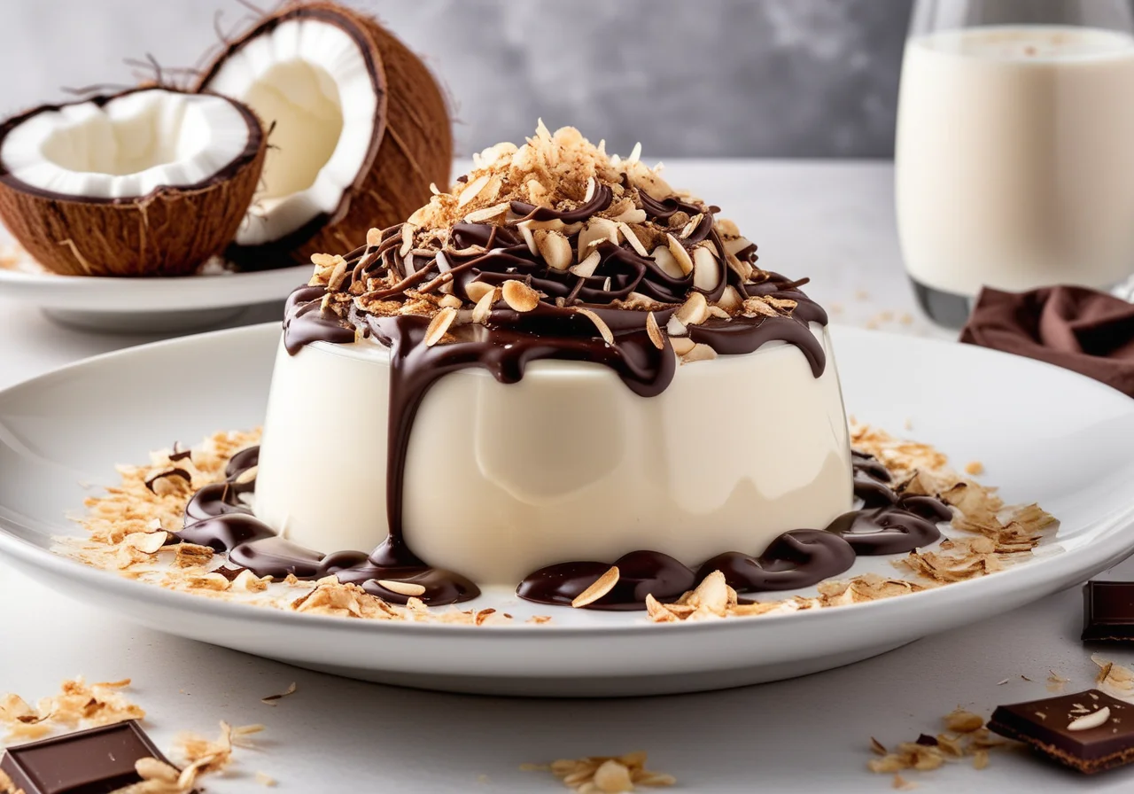 Coconut Cream with Chocolate