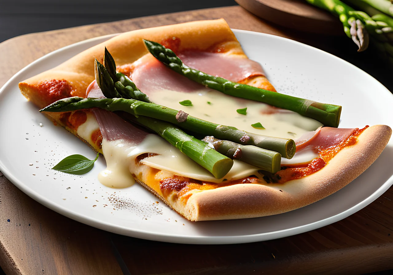 Asparagus and Parma Ham Pizza
