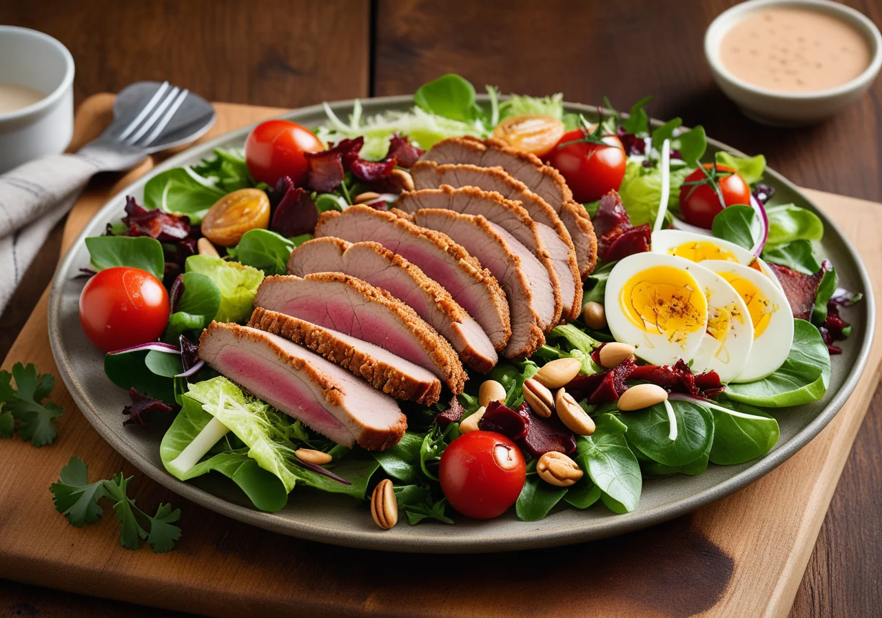 Mixed Salad with Schnitzel