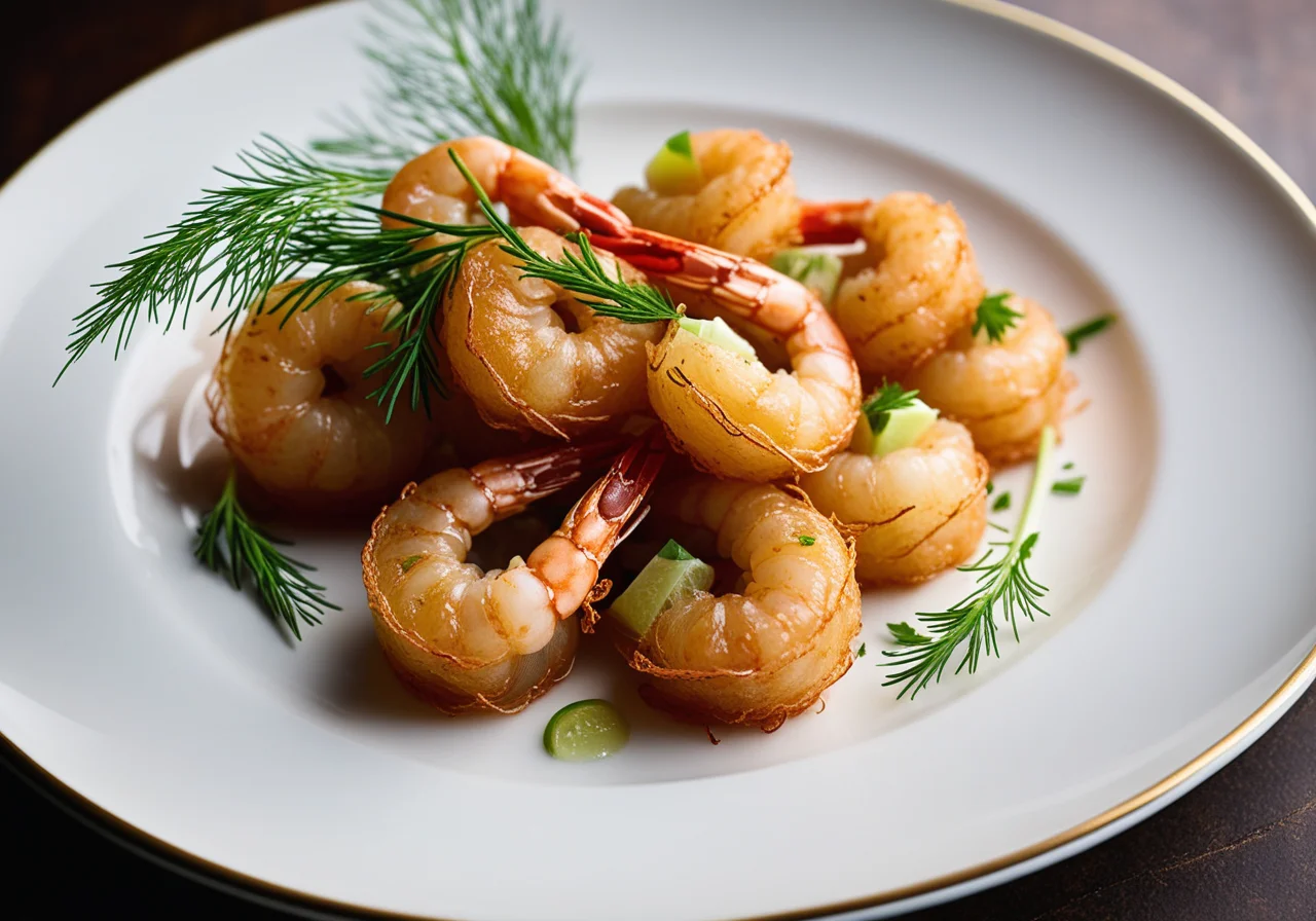 Fried Shrimp in Glass Noodle Coating
