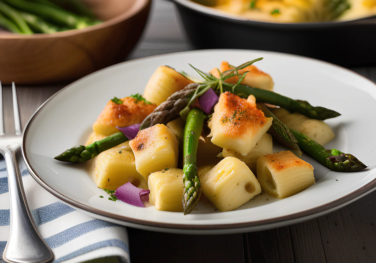Gnocchi and Asparagus Casserole