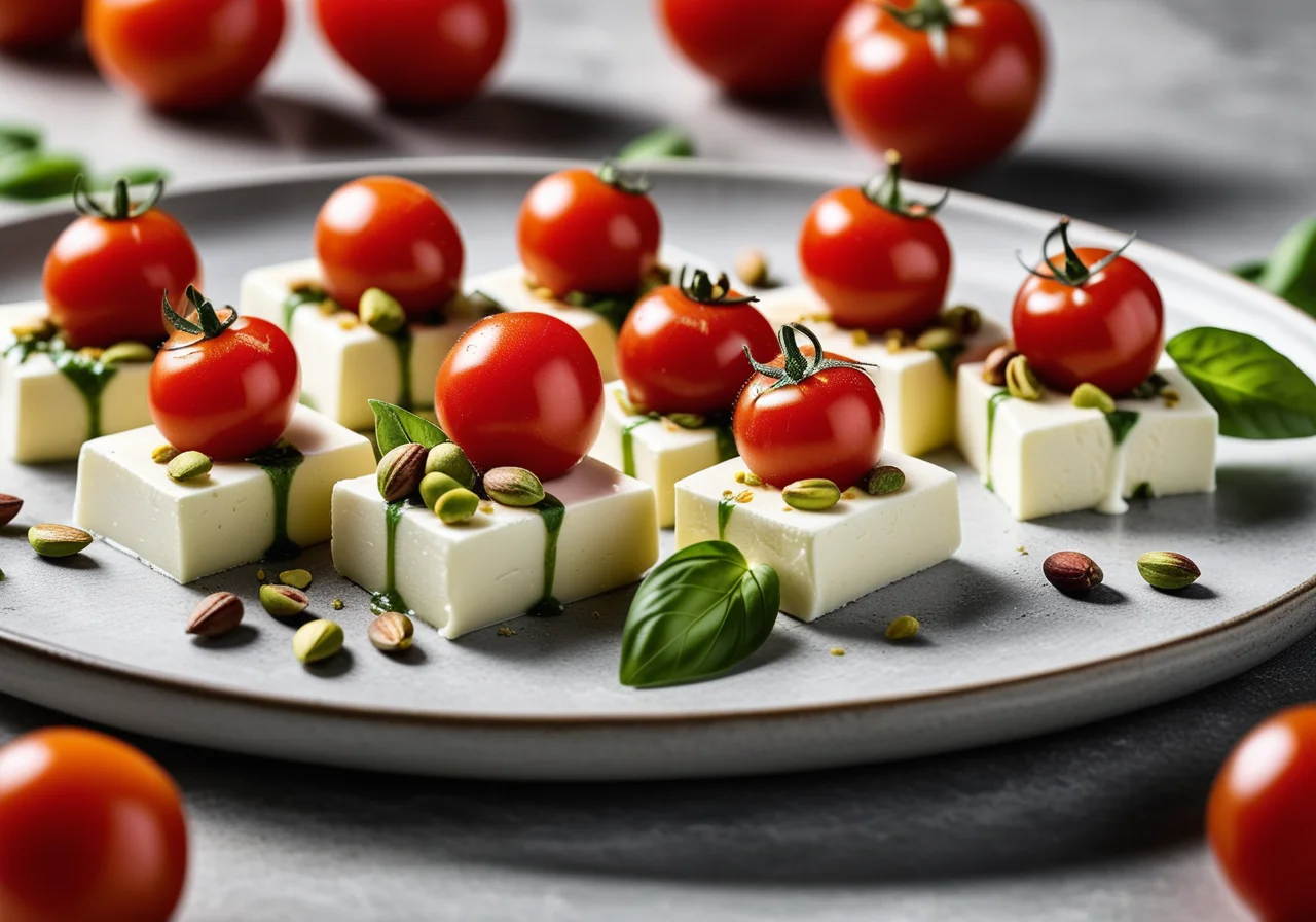 Basilisk Mozzarella Bites with Tomatoes