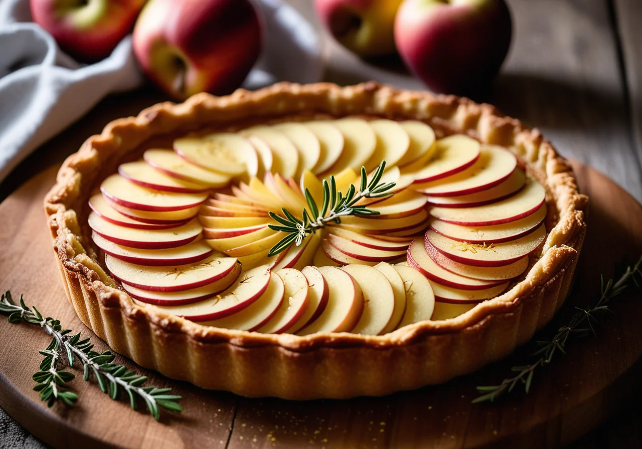 Apple Thyme Tart