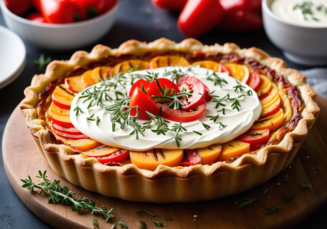 Sweet Potato and Goat Cheese Quiche