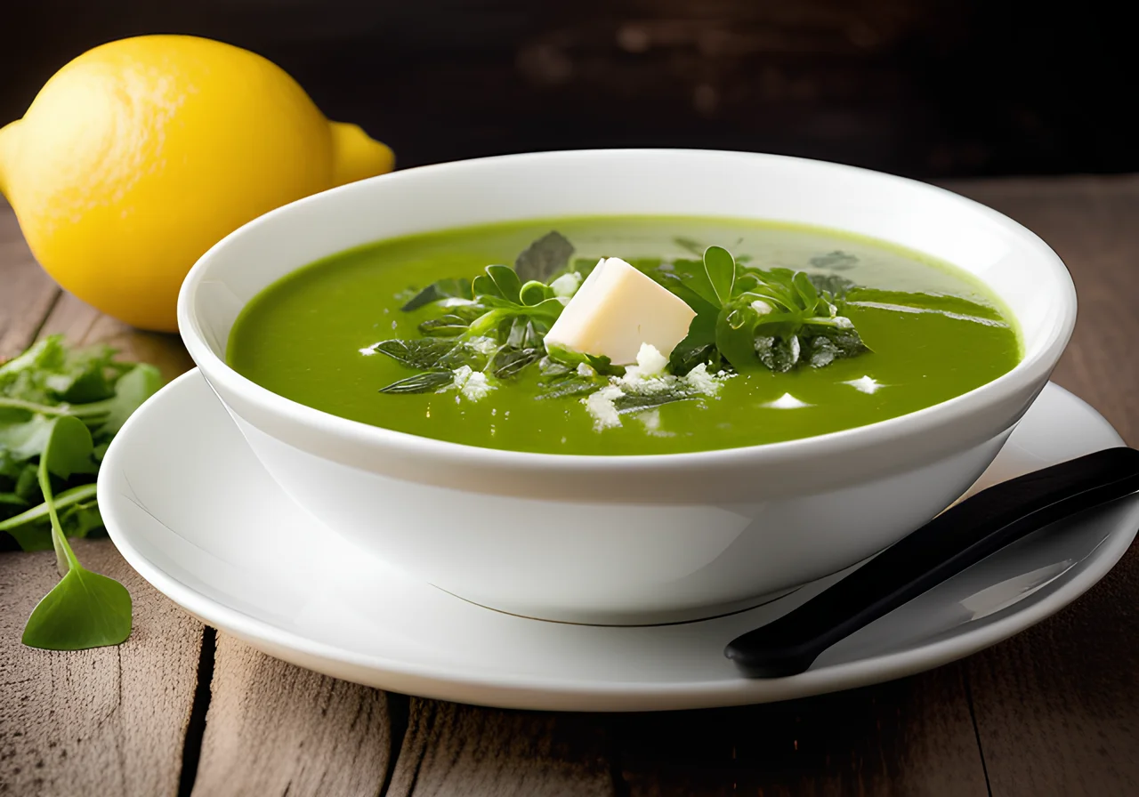 Pea Soup with Watercress