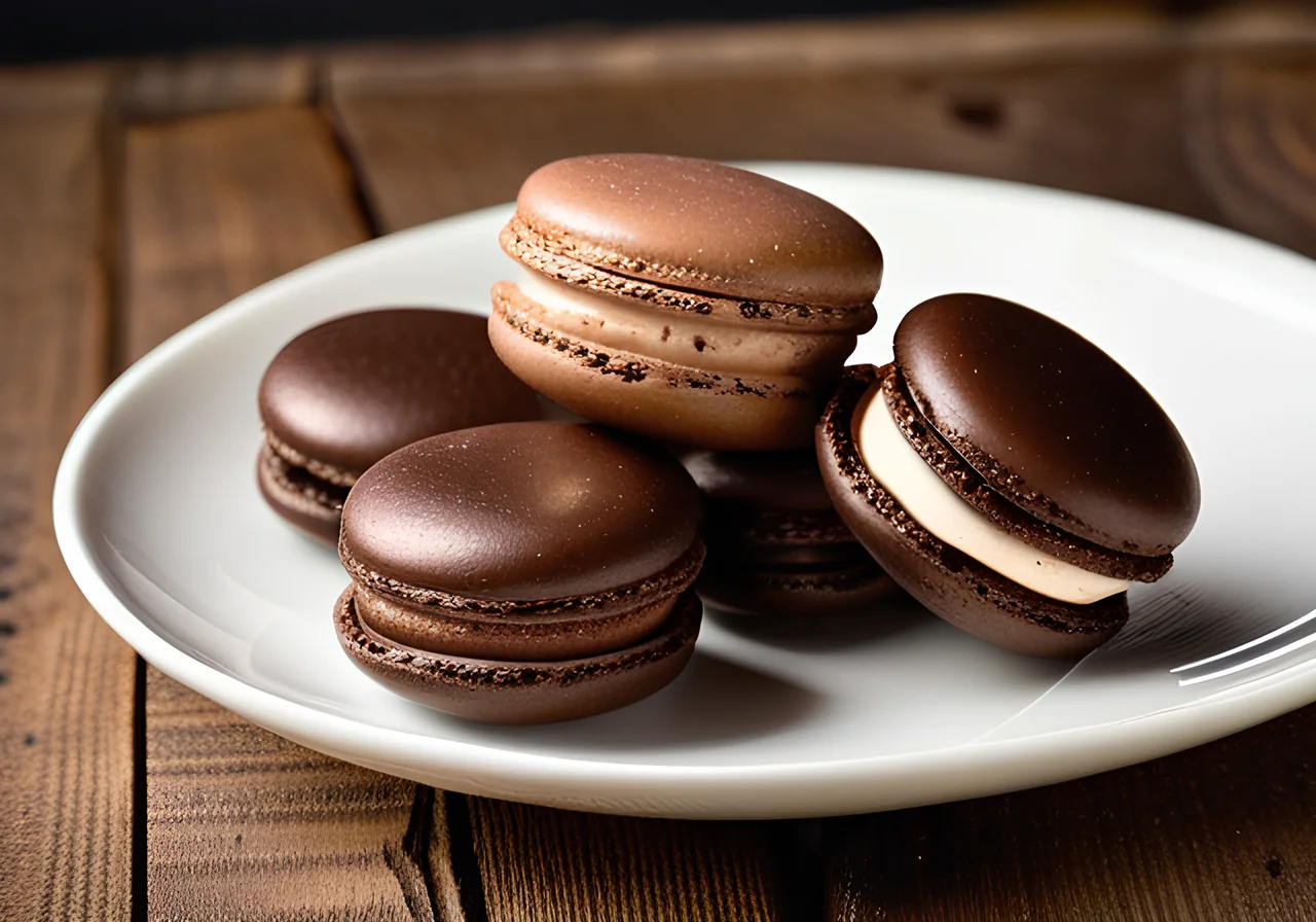 Chocolate Macarons