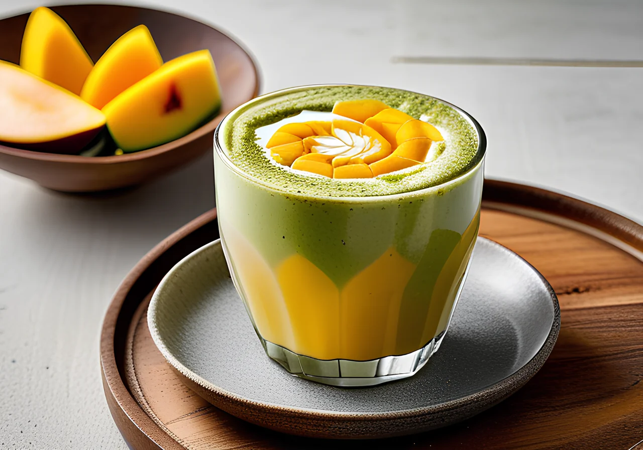 Mango Matcha Latte