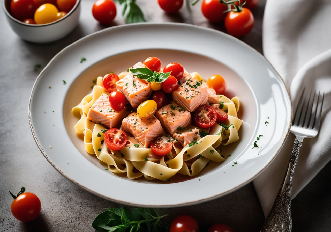 Salmon in Creamed Vegetables