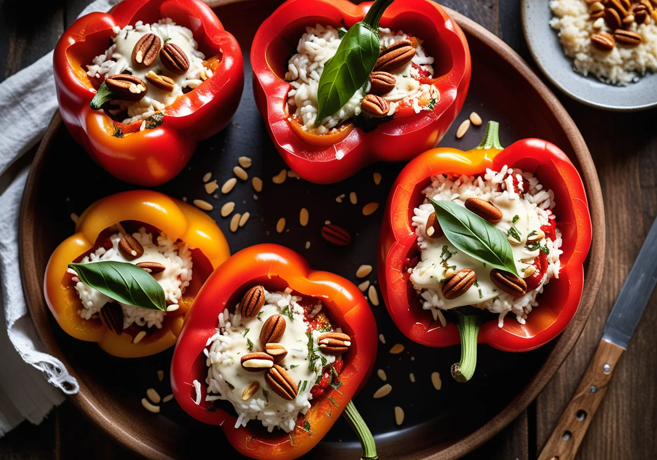 Stuffed Bell Peppers with Rice