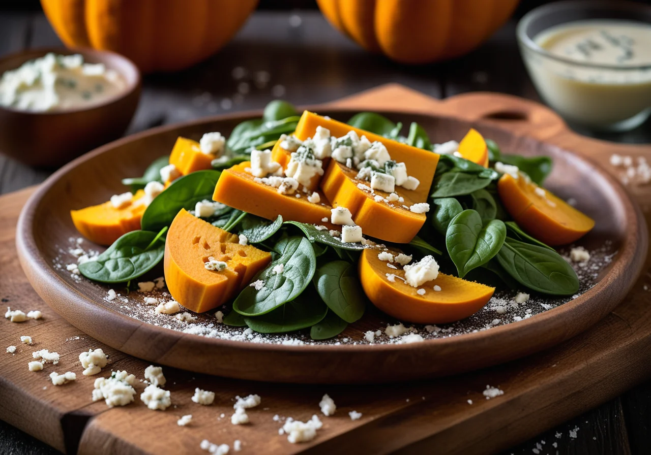 Baked Pumpkin with Gorgonzola