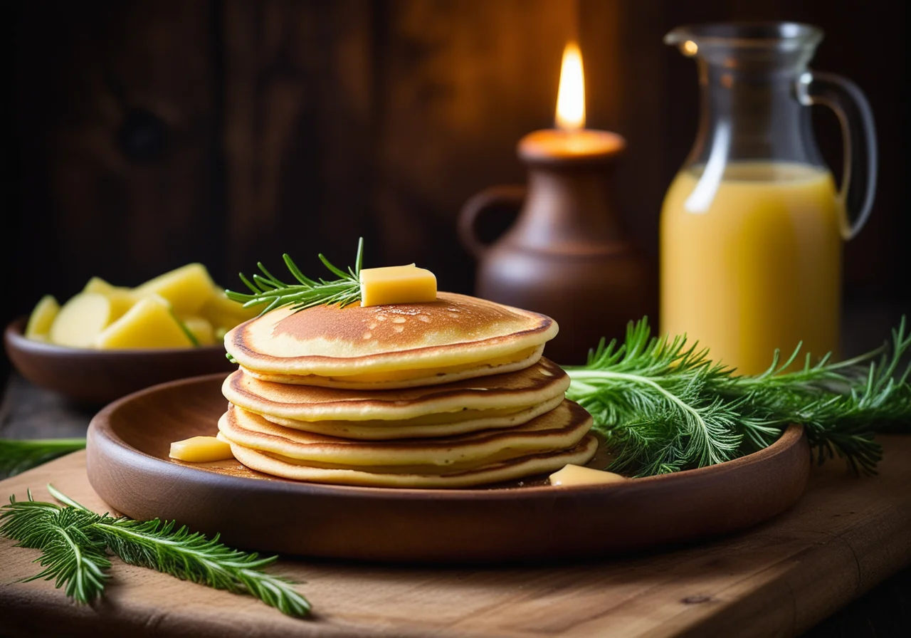 Cheese‑filled Pancakes