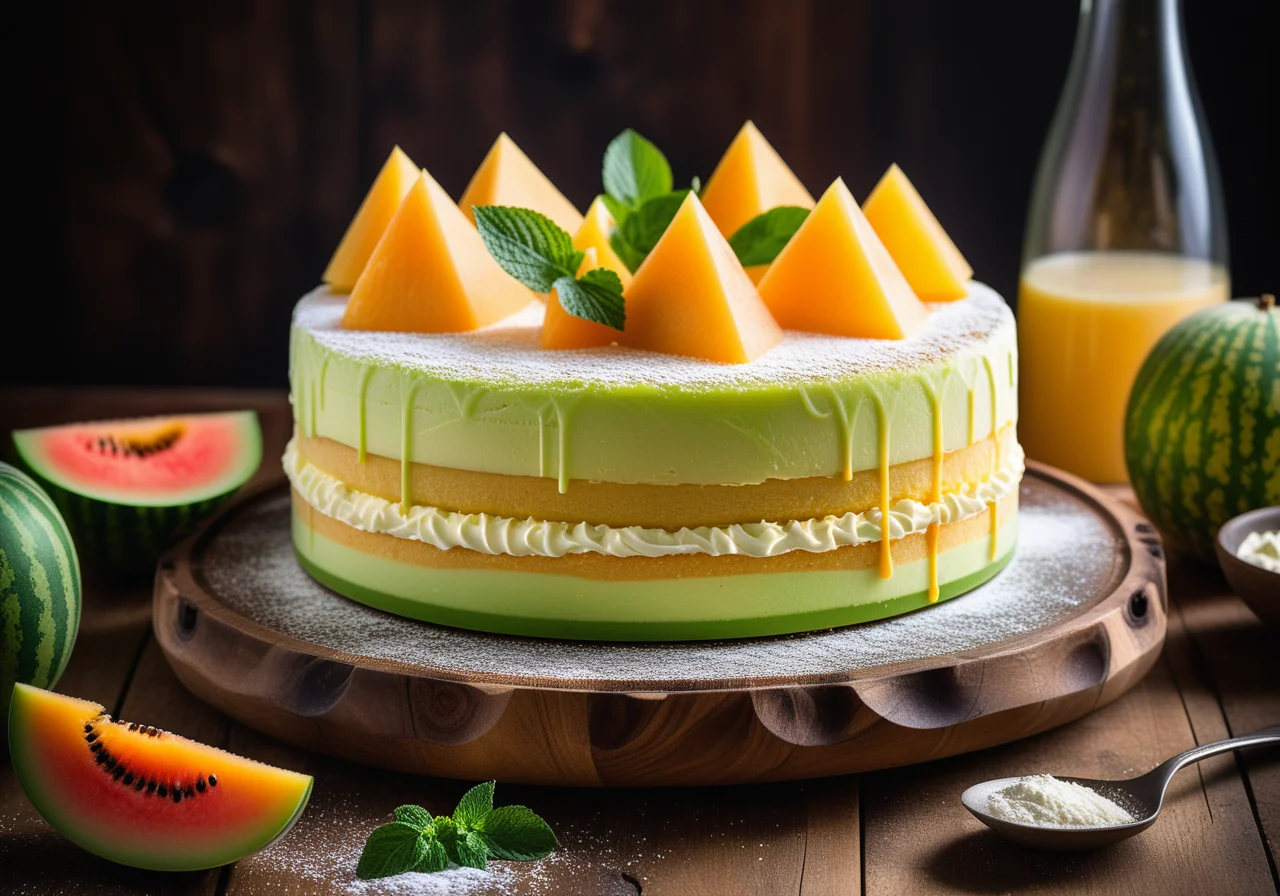 Noble Melon Cream Cheese Cake