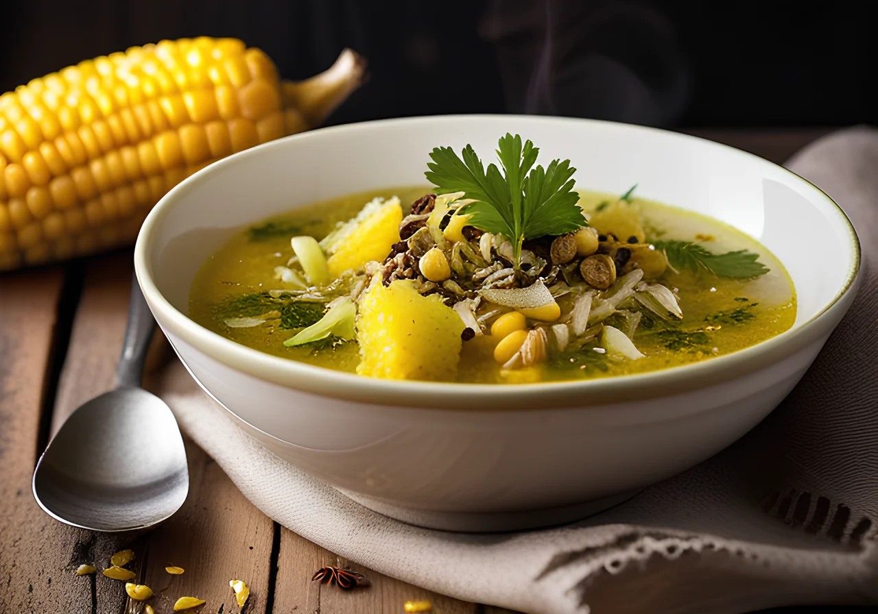 Corn and Savoy Cabbage Stew