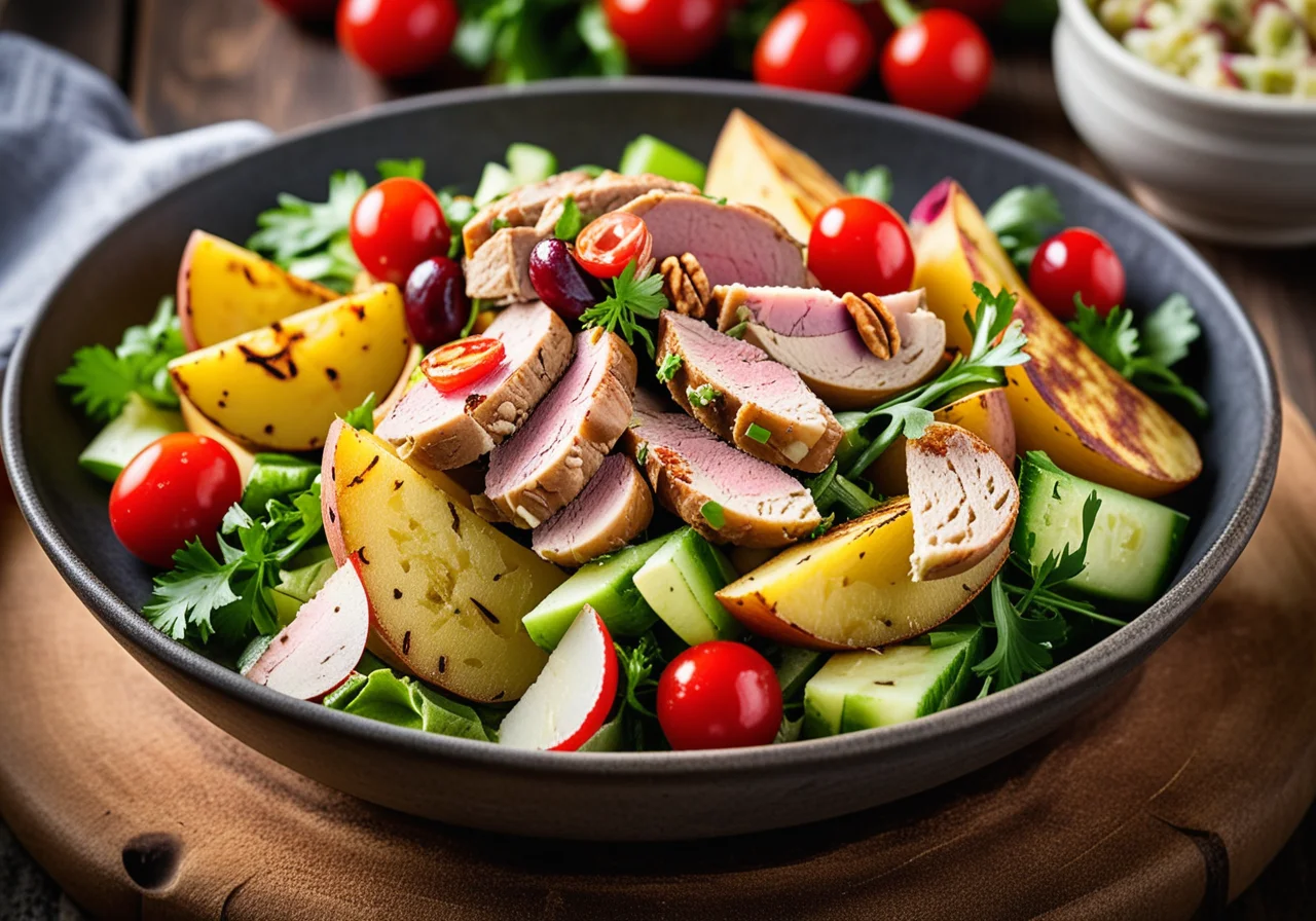Salad with Rabbit and Potatoes