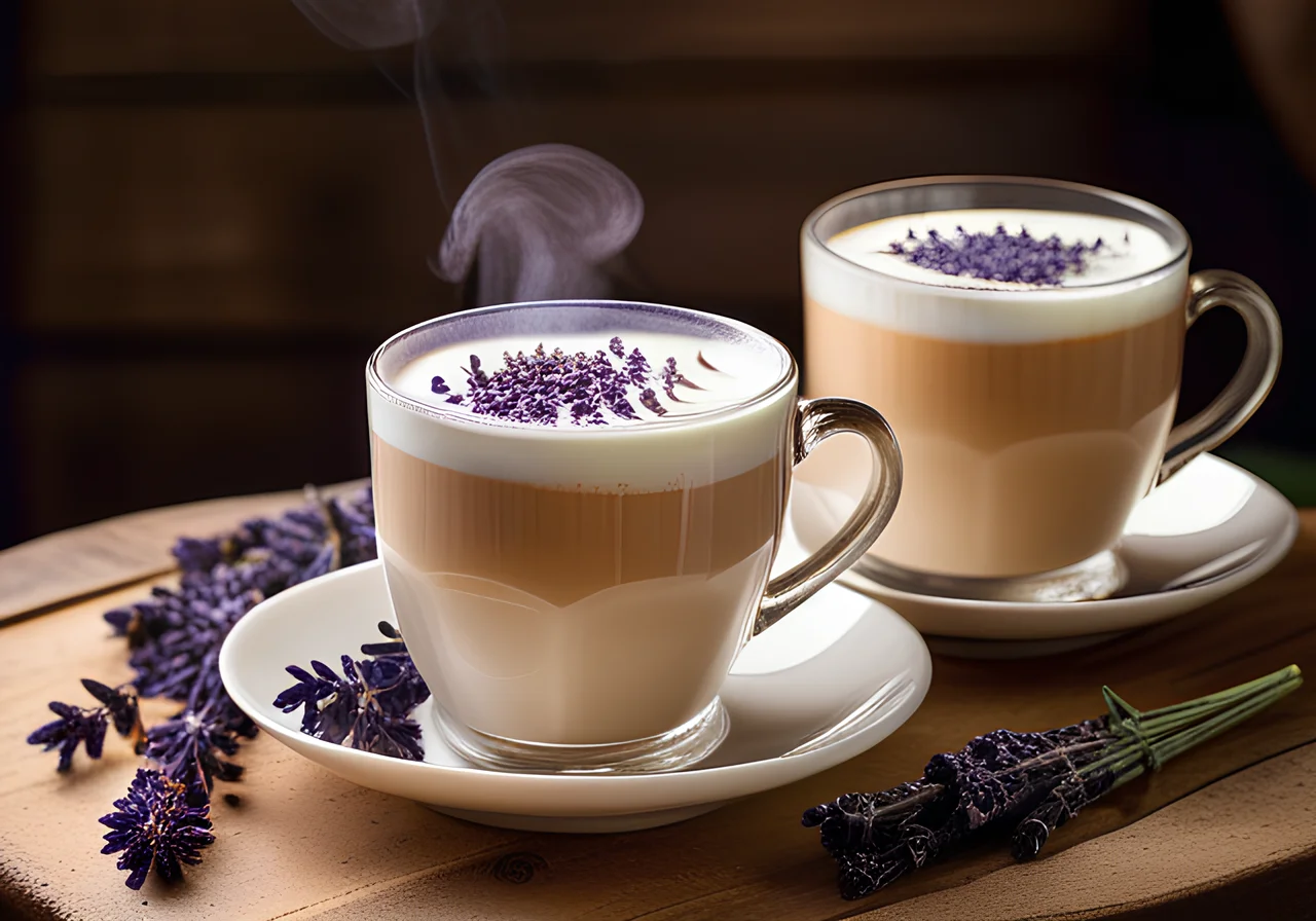 Lavender Latte with Spices
