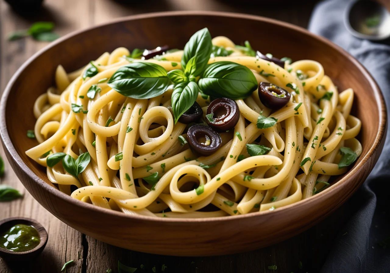 Pasta with Garlic and Anchovies