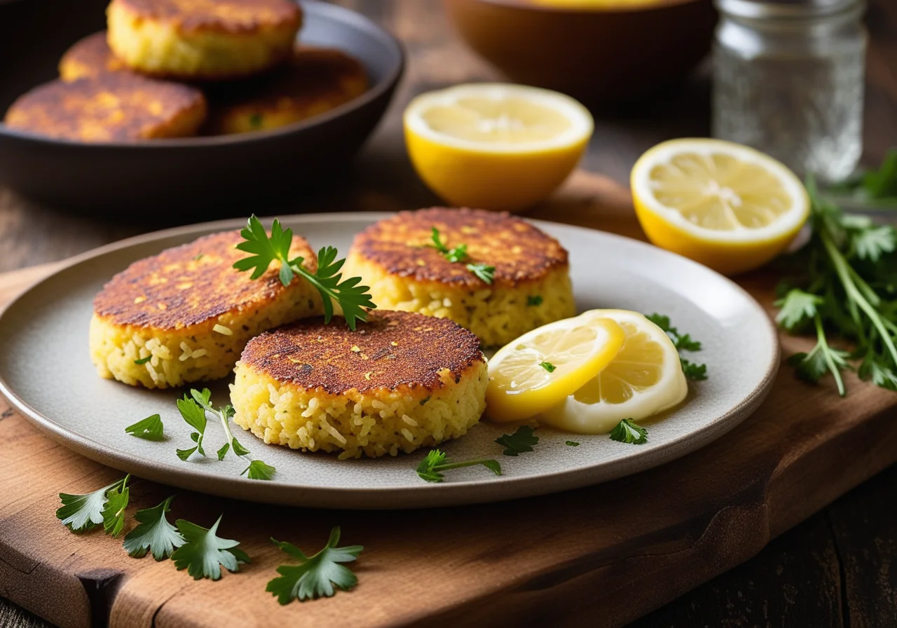 Rice Patties with Saffron