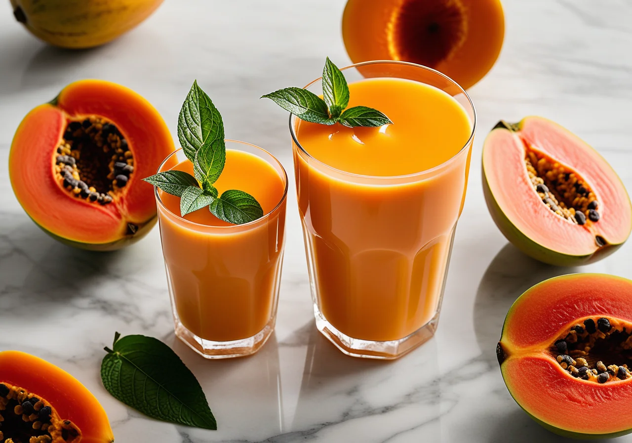 Papaya Yogurt Drink