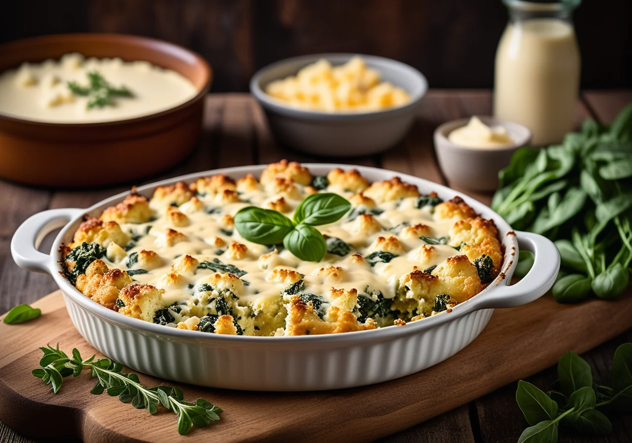 Spinach Cauliflower Casserole