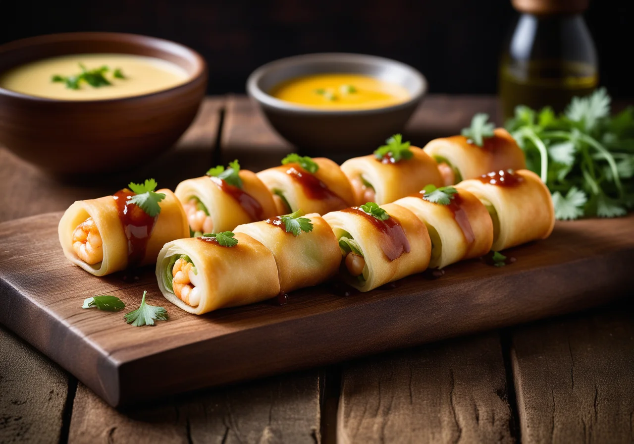 Fried Potato Purée in Spring Roll Wrapper