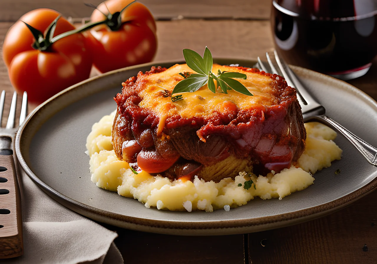 Ground Beef Gratin with Mashed Potato Topping