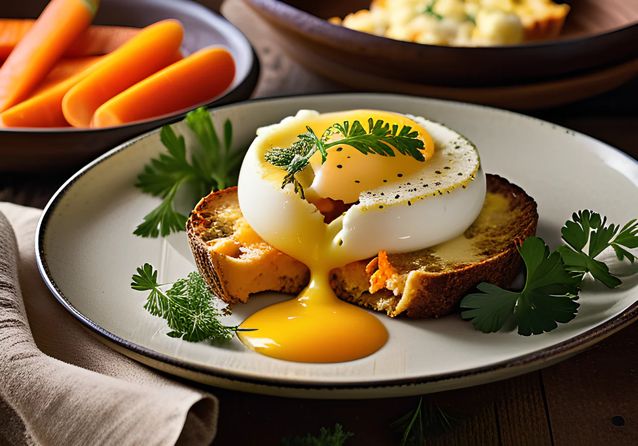 Gratinated Vegetables with Egg and Cheese