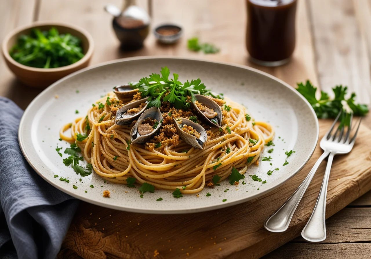 Pasta with Sardines and Raisins