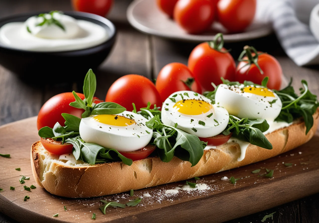 Tomato-Mozzarella on Toasted Bread